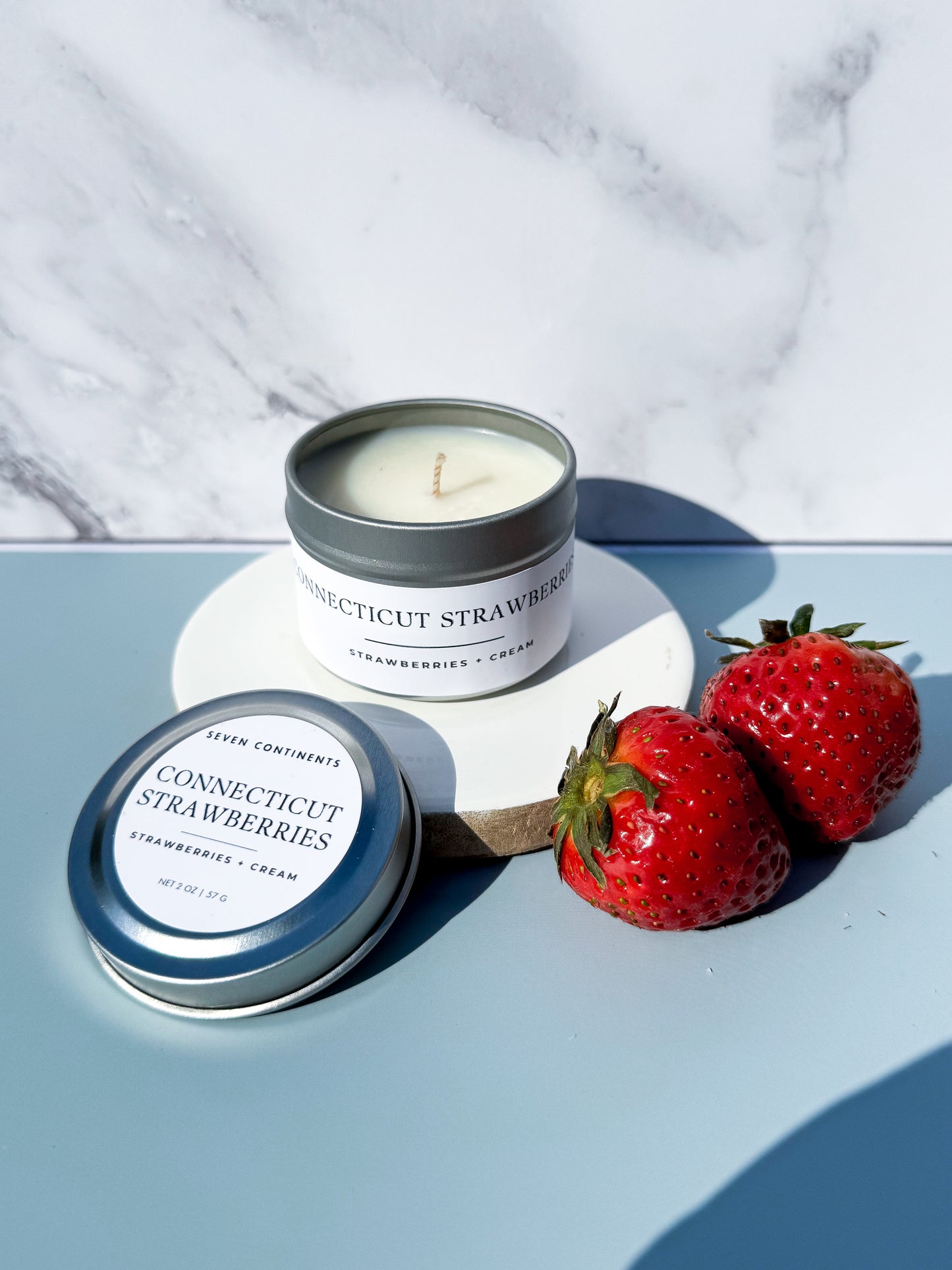 Connecticut Strawberries - Soy Wax Mini Candle