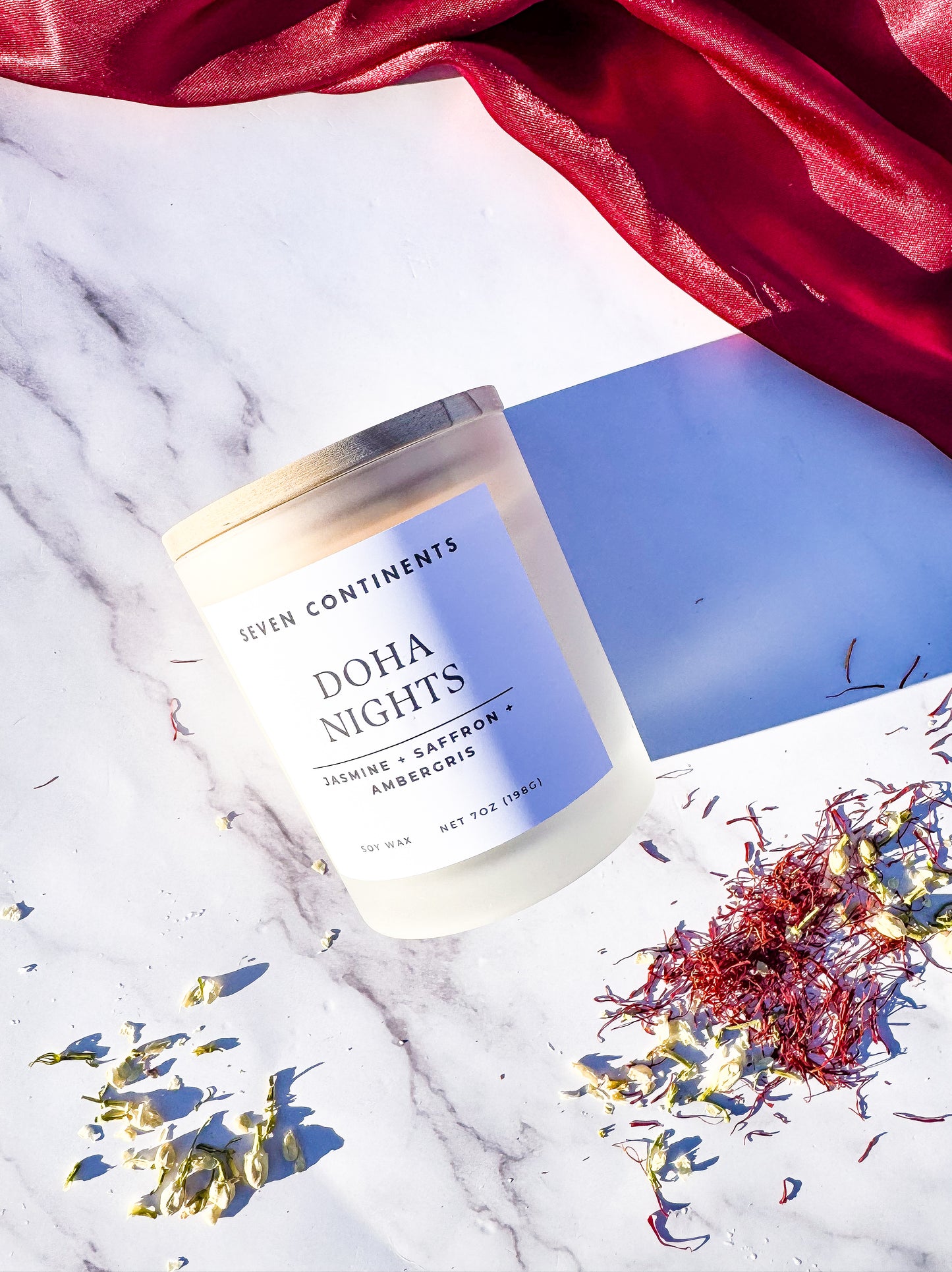 luxury saffron candle