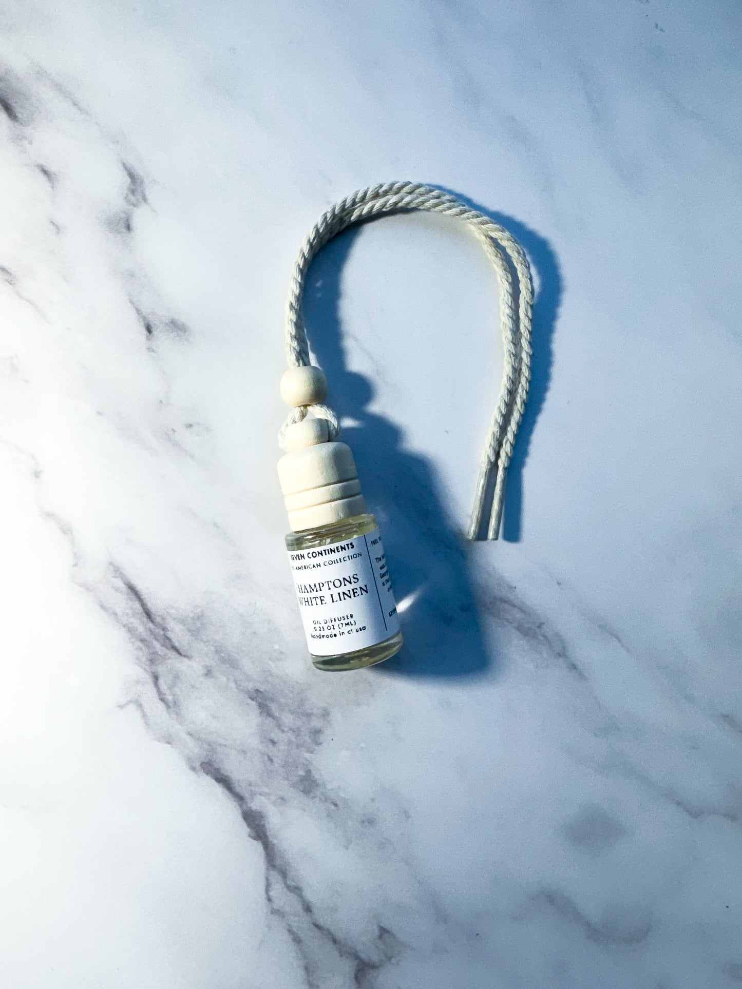 Hamptons White Linen Mini Car Diffuser