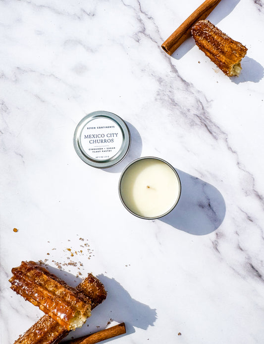 Mexico City Churros Mini Candle