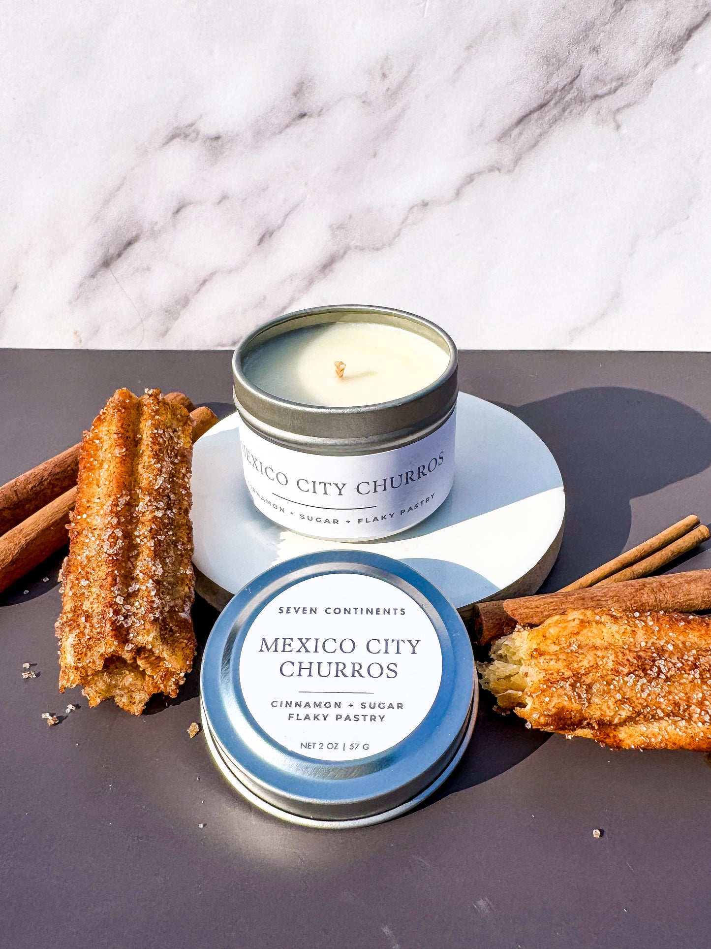 Mexico City Churros Mini Candle