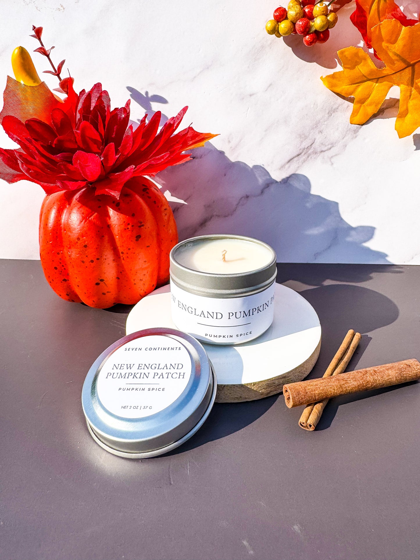 New England Pumpkin Patch Mini Candle