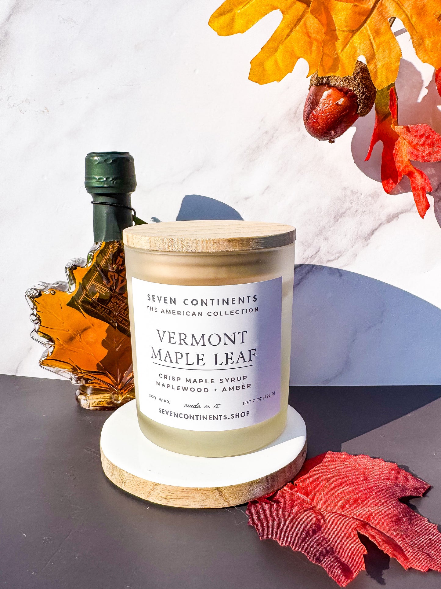 Vermont Maple Leaf Soy Candle