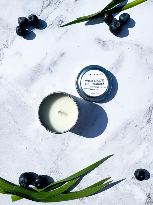 Wild Maine Blueberries - Soy Wax Mini Candle