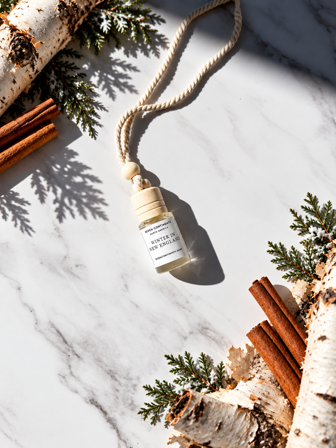 white birch and cinnamon car freshener