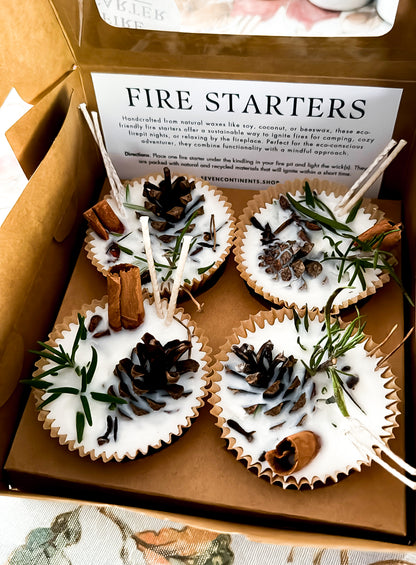 Firestarters 4 pack - Natural and Eco-Friendly