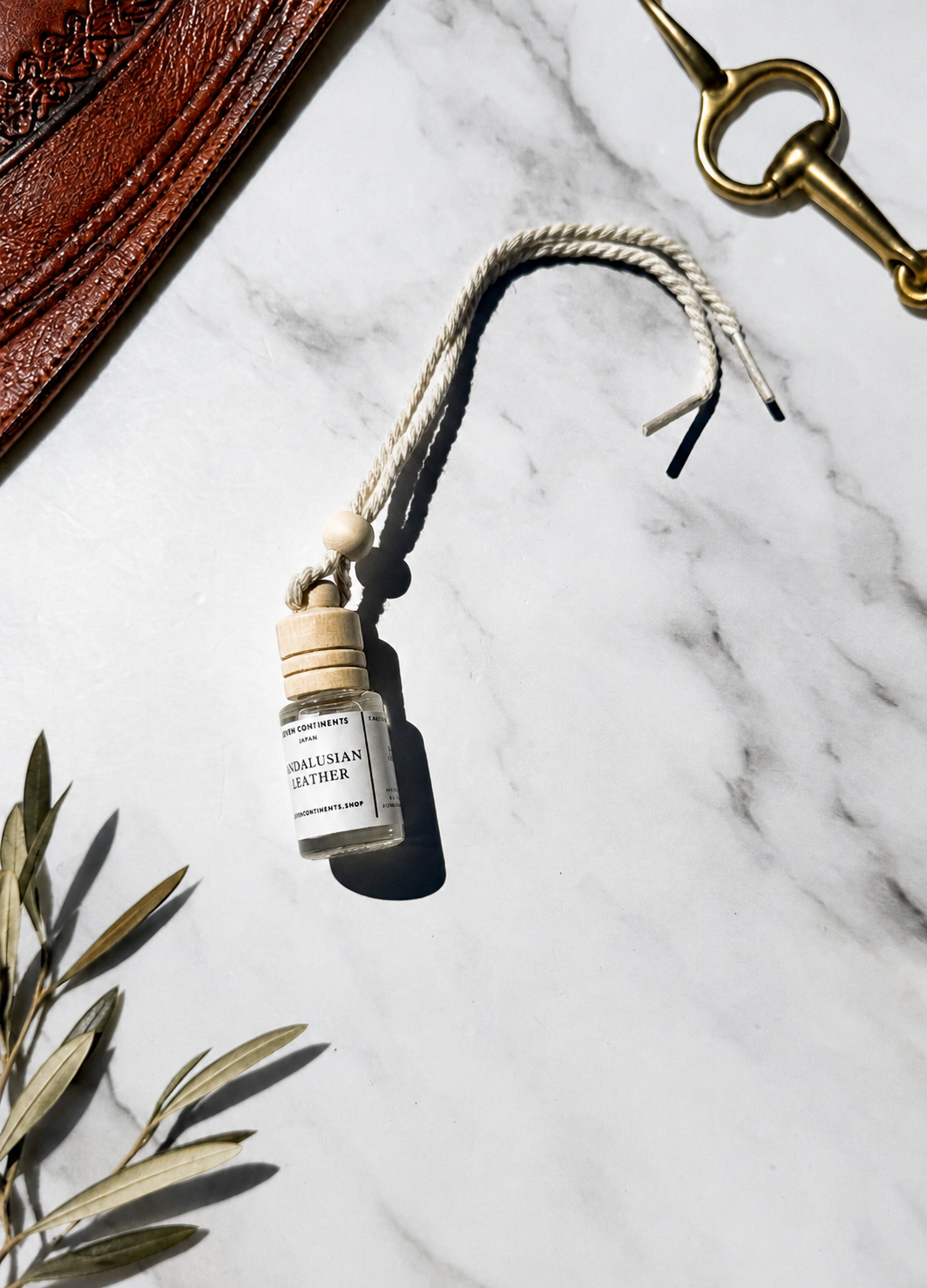 leather labdanum car freshener