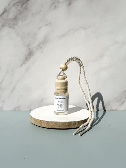 The Black Sea car diffuser with plum, musk, and sea salt fragrance