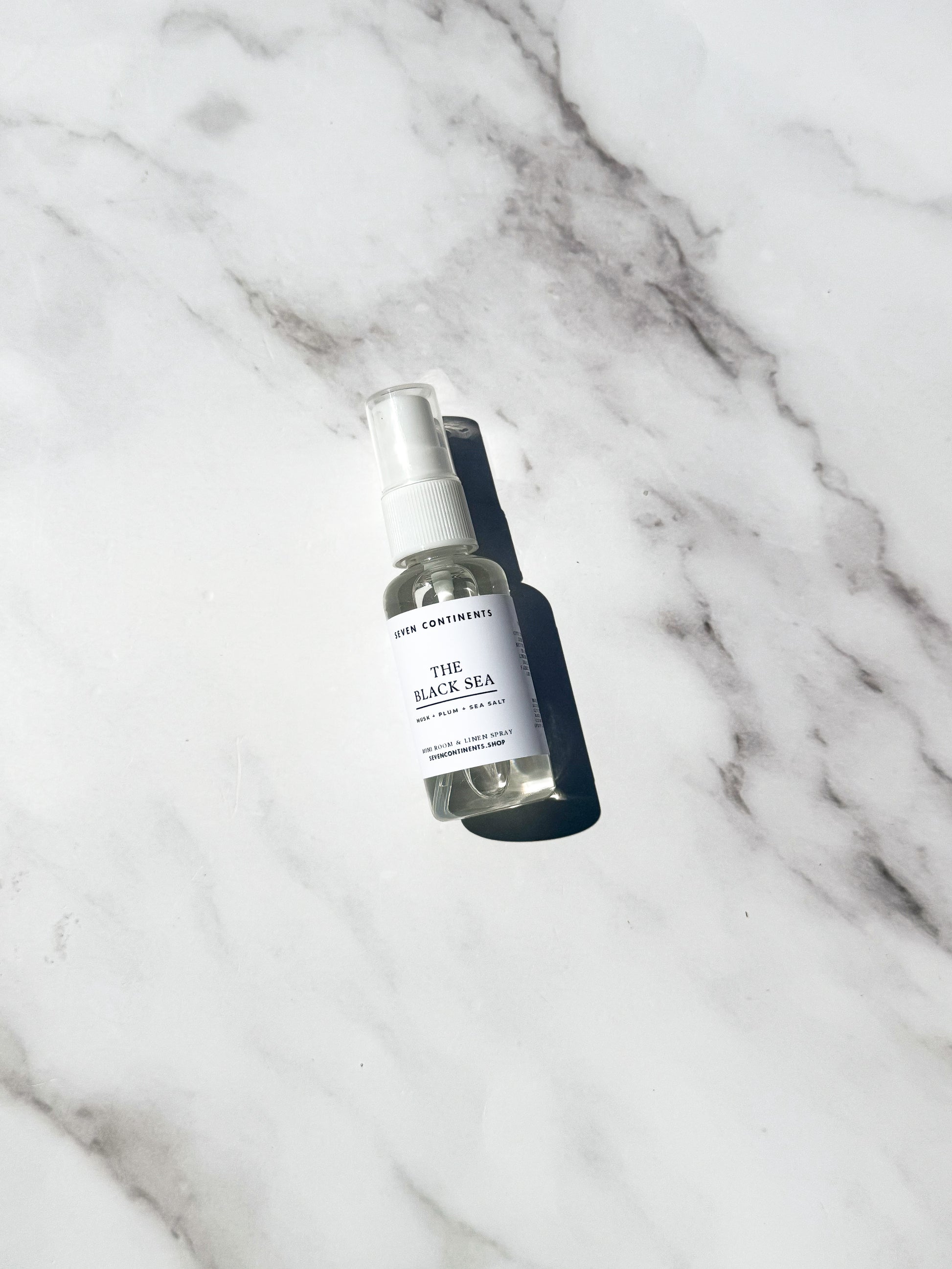 The Black Sea mini room spray with moody coastal fragrance