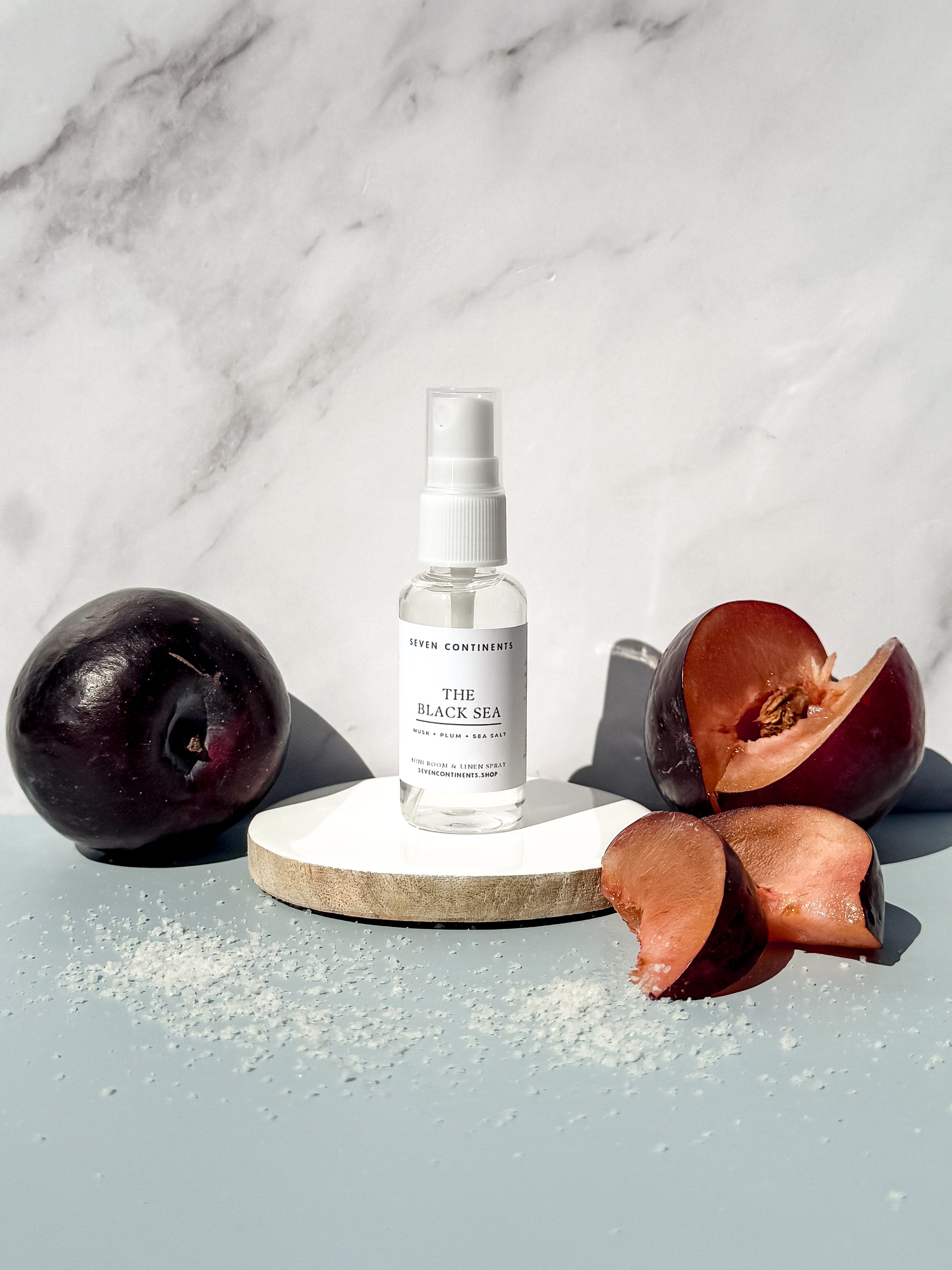 The Black Sea mini room spray with moody coastal fragrance