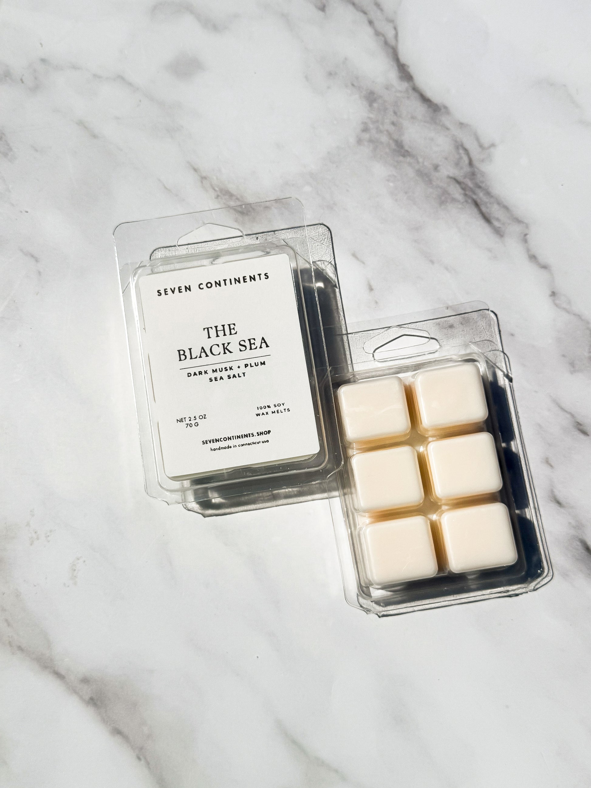 The Black Sea wax melts with rich coastal fragrance inspired by the Black Sea