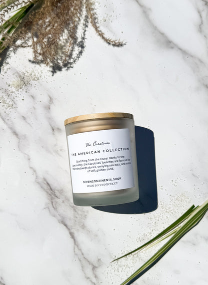 Carolina Sea Grass soy candle with fresh coastal scent inspired by the Carolina shoreline