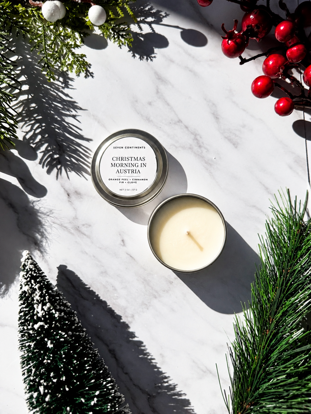 christmas mini candle for stocking stuffers