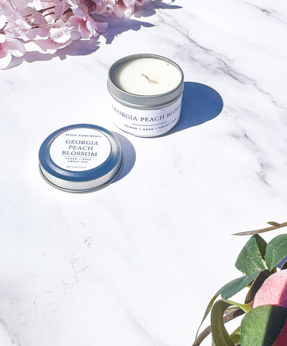 Georgia Peach Blossom - Soy Wax Mini Candle