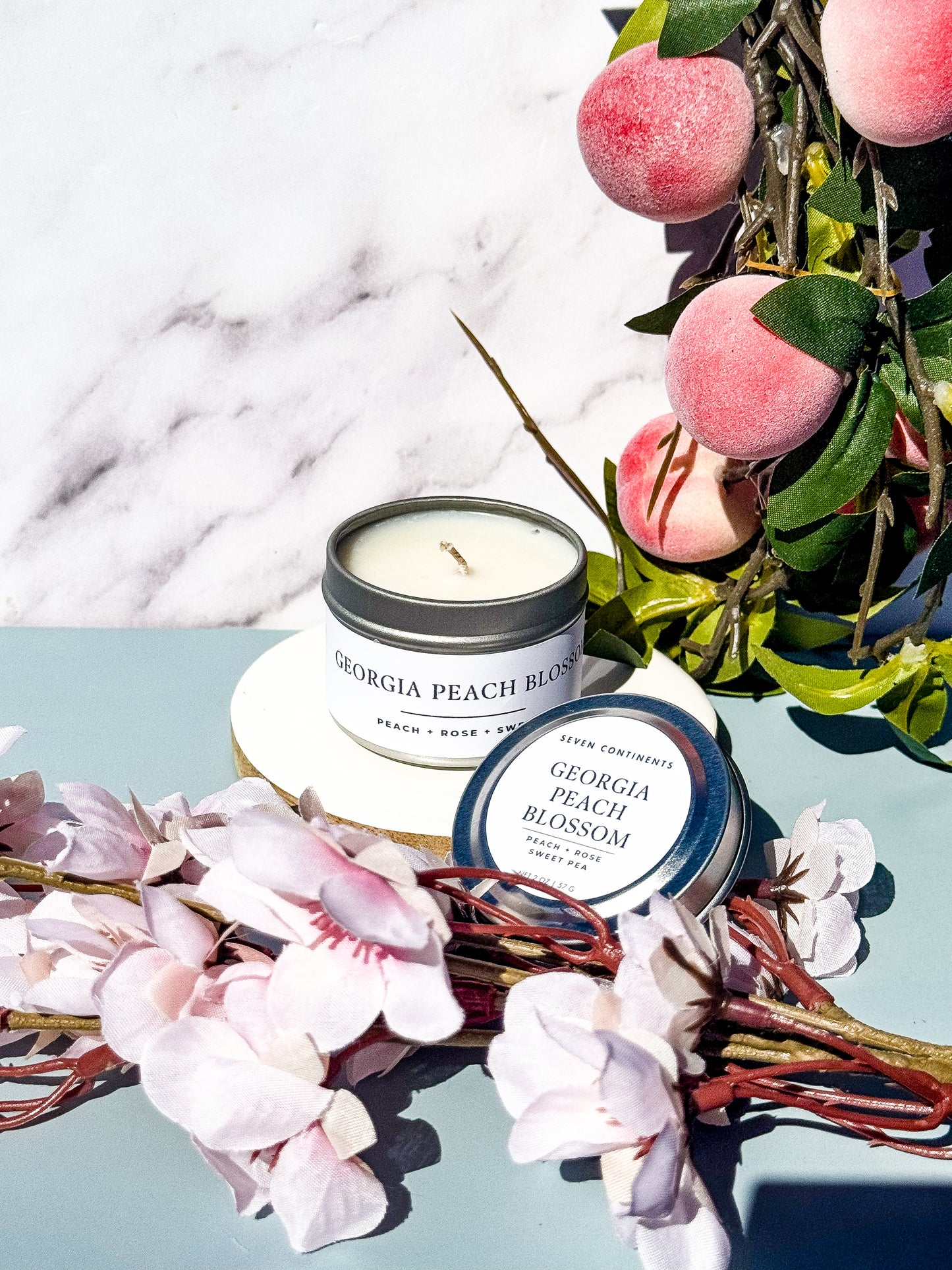 Georgia Peach Blossom - Soy Wax Mini Candle