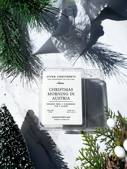 christmas morning in austria orange and cinnamon holiday wax melt