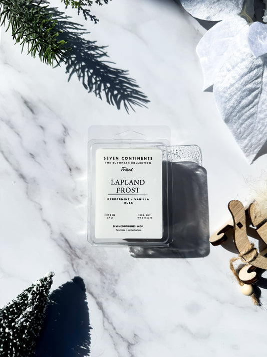 vanilla and mint wax melt holiday lapland