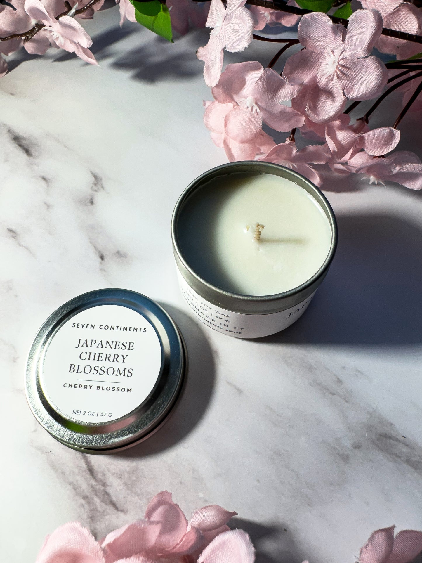 Japanese Cherry Blossoms - Soy Wax Mini Candle