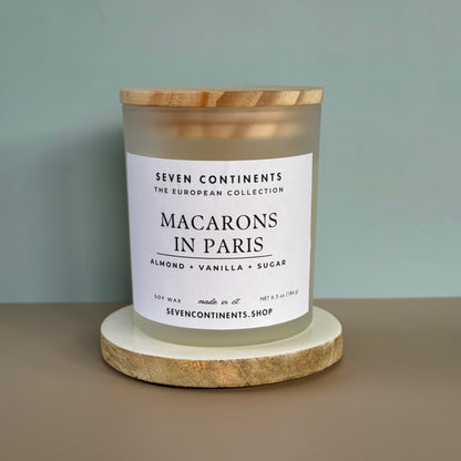 Vanilla Scented Candles | Macarons in Paris Candle | Seven Continents