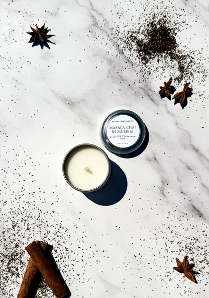 masala chai fall mini candle