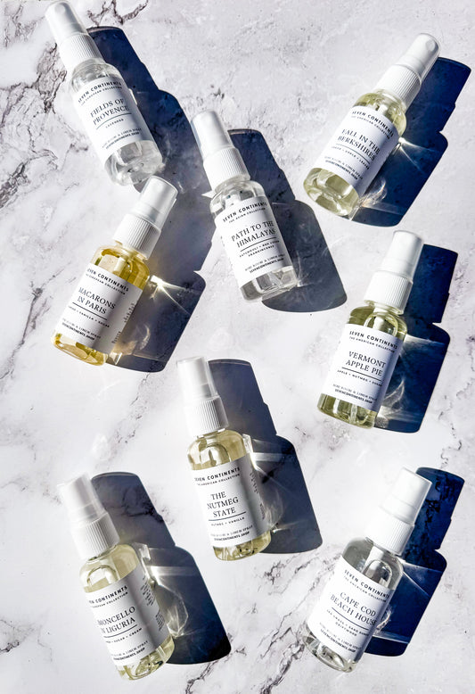 Mini Room & Linen Sprays – Travel-Friendly Scents