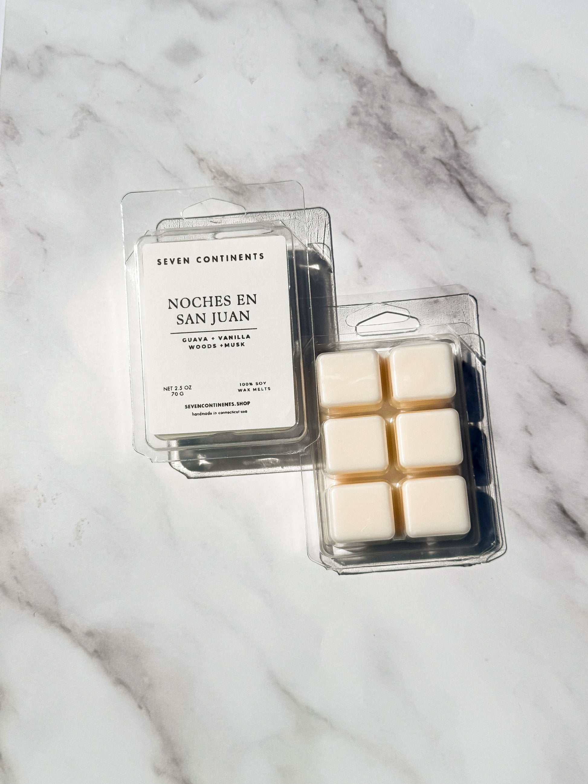 Noches en San Juan wax melts with warm tropical fragrance inspired by Puerto Rico