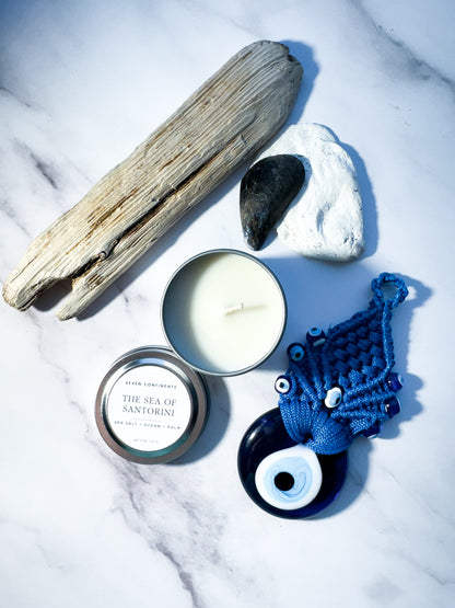 The Sea of Santorini - Soy Wax Mini Candle