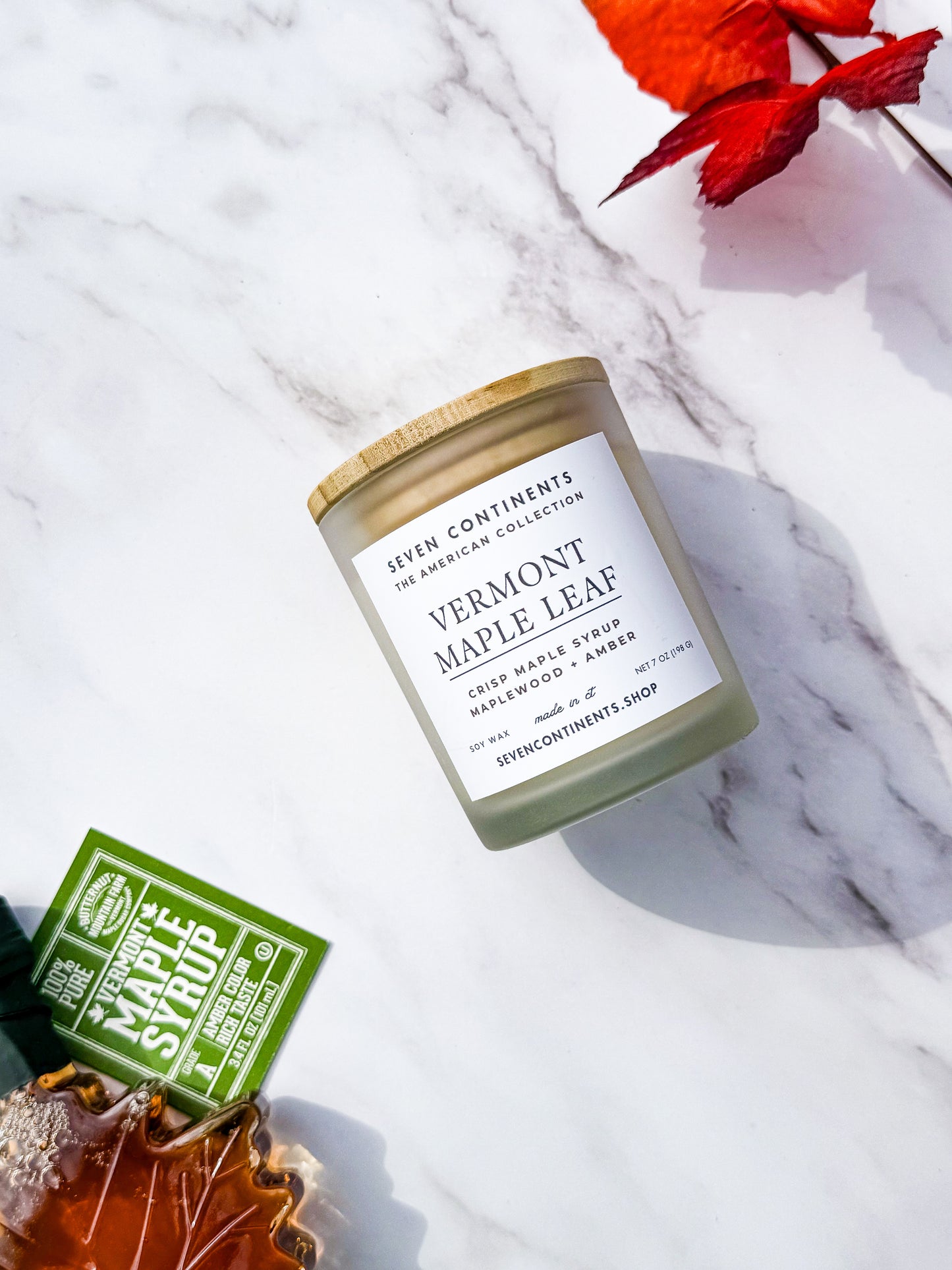 Vermont Maple Leaf Soy Candle