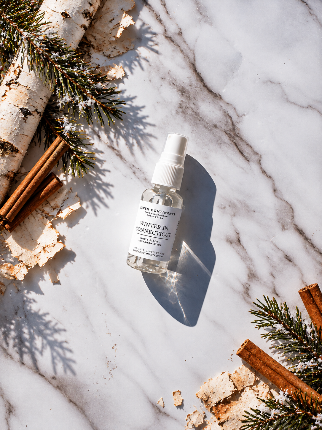 white birch cinnamon mini room spray